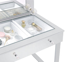 Load image into Gallery viewer, Coaster Umbridge 3-drawer Vanity Set with Lighting Chrome and White