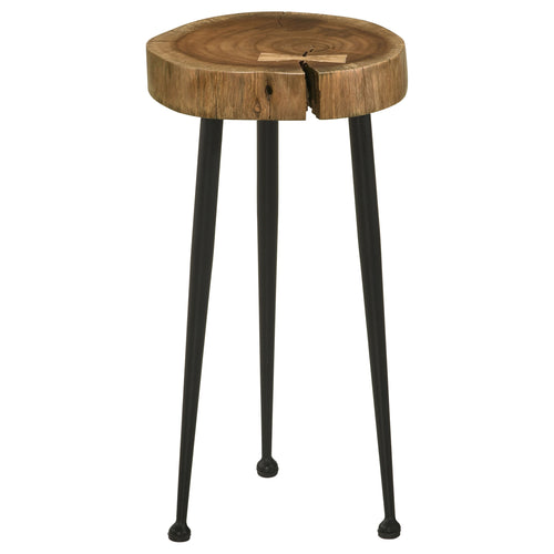 COASTER ACCENT TABLE (NATURAL/BLACK)