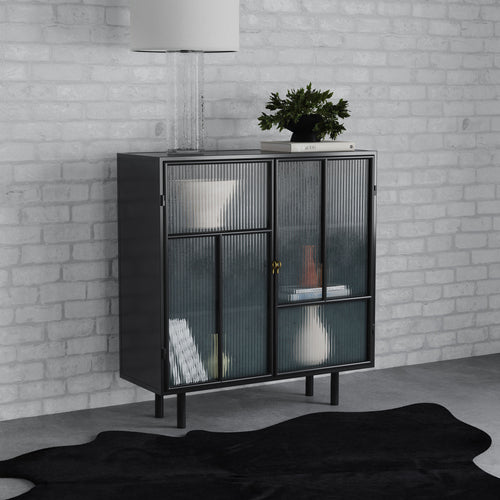 COASTER ACCENT CABINET (BLACK)