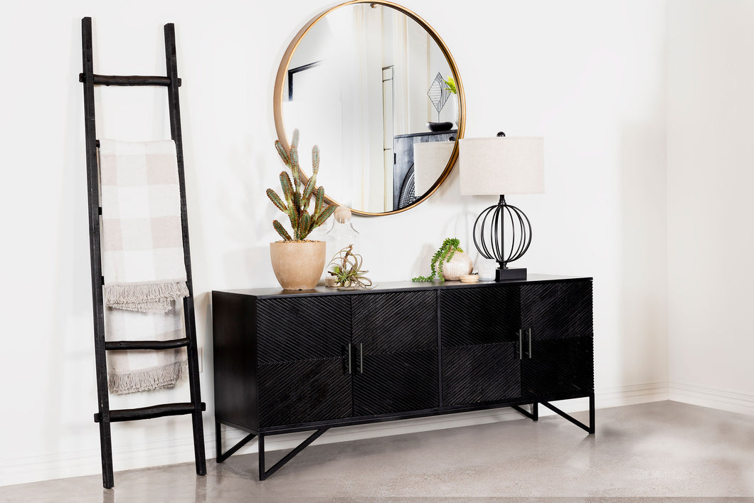 COASTER ACCENT CABINET (BLACK)