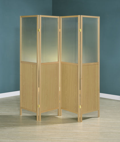 COASTER 4 PANEL ROOM DIVIDER (NATURAL)