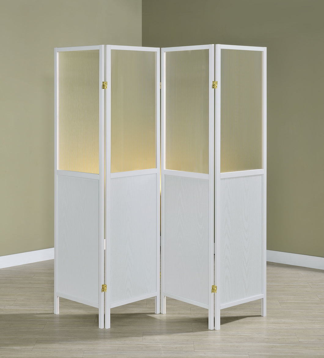 COASTER 4 PANEL ROOM DIVIDER (WHITE)