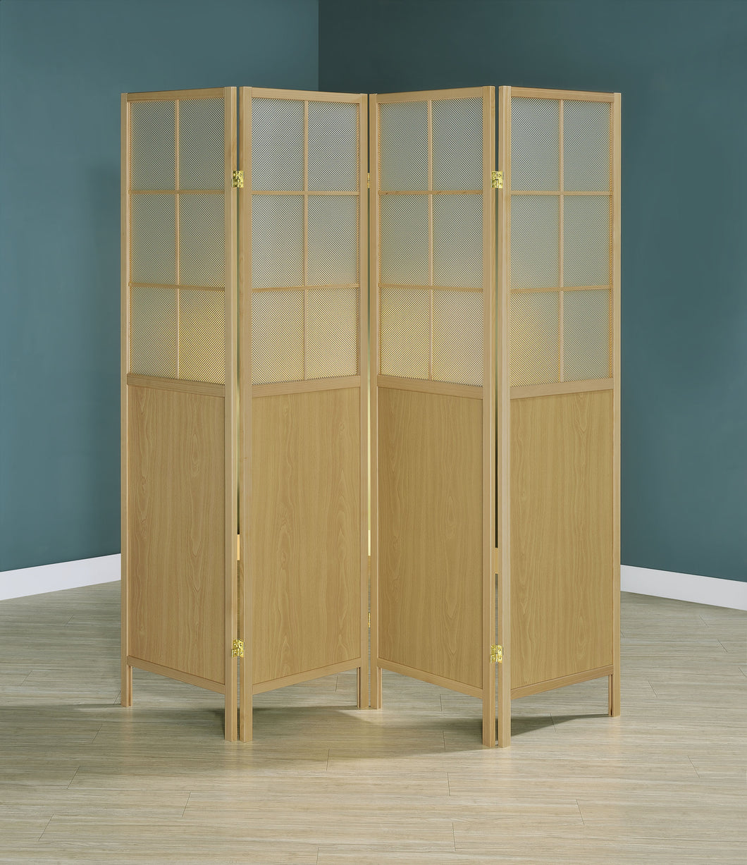 COASTER 4 PANEL ROOM DIVIDER (NATURAL)