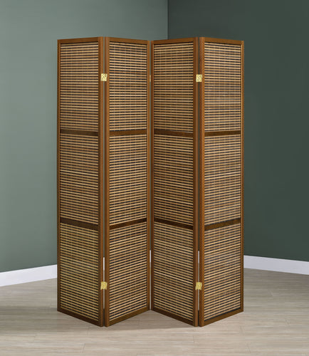 COASTER 4 PANEL ROOM DIVIDER (WALNUT)