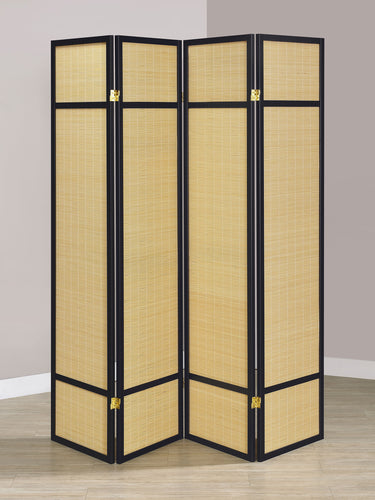COASTER 4 PANEL ROOM DIVIDER (NATURAL)