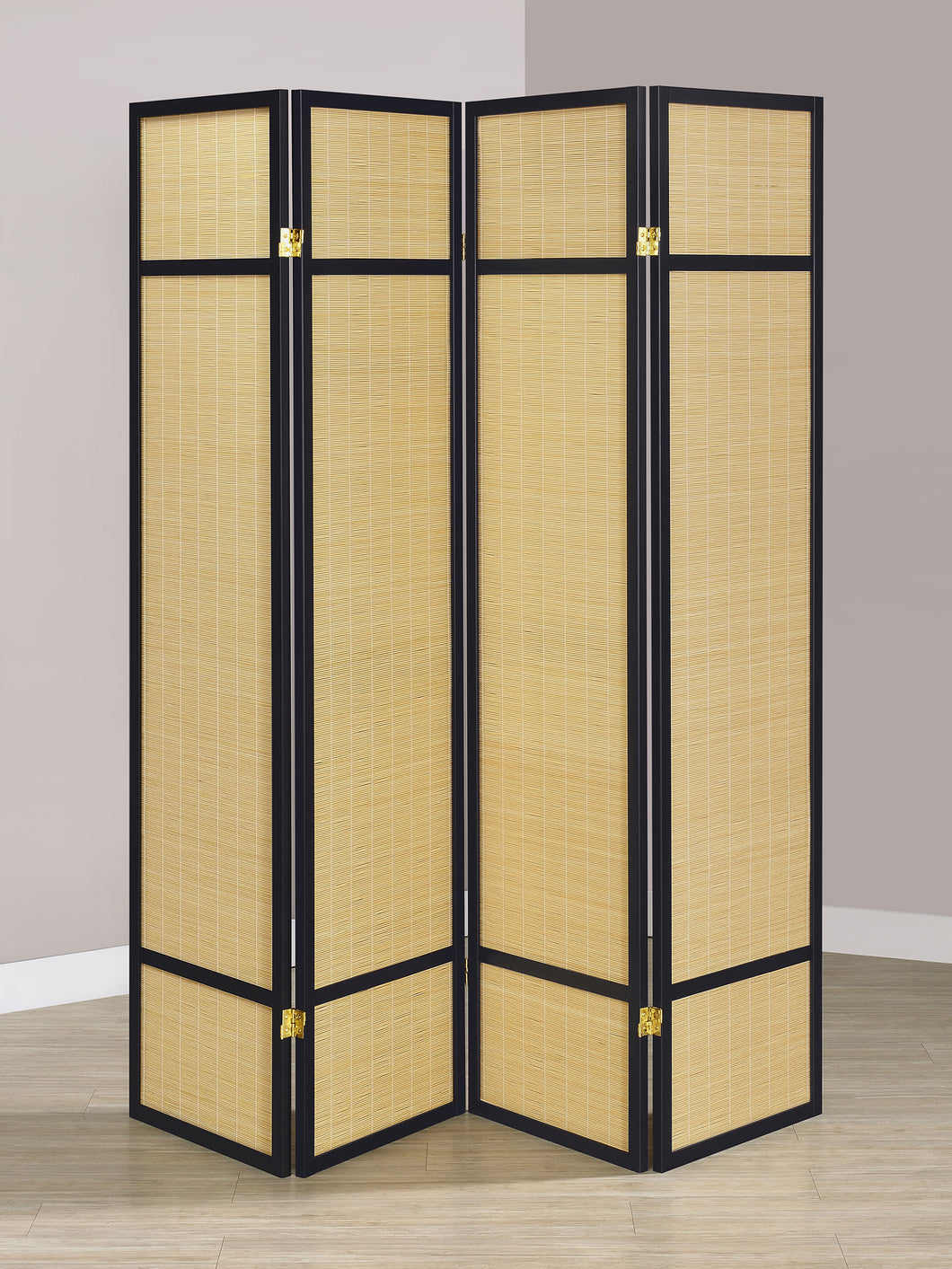 COASTER 4 PANEL ROOM DIVIDER (NATURAL)