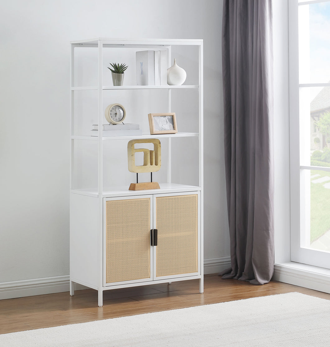 COASTER ACCENT CABINET (WHITE/NATURAL)
