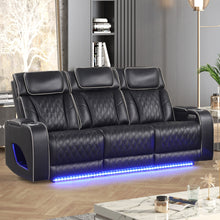 Load image into Gallery viewer, Aurora Black Sofa &amp; Loveseat