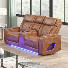 Load image into Gallery viewer, Aurora Brown Sofa &amp; Loveseat