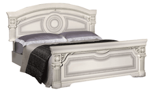 Load image into Gallery viewer, ESF Aida Bed King size White w/Silver