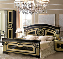 Load image into Gallery viewer, ESF Aida Bedroom Black w/Gold, Camelgroup Italy