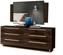 Load image into Gallery viewer, ESF Smart Double dresser w/ mirror Walnut