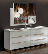 Load image into Gallery viewer, ESF Smart Double Dresser White w/ Mirror