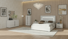 Load image into Gallery viewer, ESF Carrara Bed with Anna Nightstands