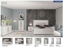 Load image into Gallery viewer, ESF Carrara Bed with Anna Nightstands