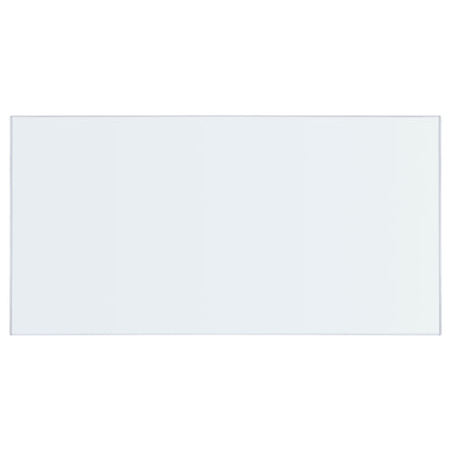 COASTER 12MM RECTANGULAR CLEAR GLASS, FLAT EDGE, 72 X 40