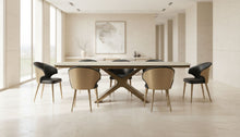 Load image into Gallery viewer, ESF 9368 Dining Table with Wave Dark Grey Chairs