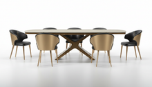 Load image into Gallery viewer, ESF 9368 Dining Table with Wave Dark Grey Chairs