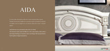 Load image into Gallery viewer, ESF Aida Bed King size White w/Silver