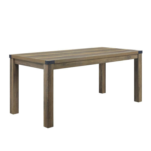 Acme Abiram Rustic Oak  Dining Table