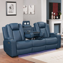Load image into Gallery viewer, Dearborn Blue Sofa &amp; Loveseat