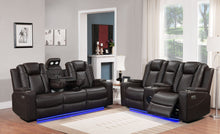 Load image into Gallery viewer, Dearborn Brown Sofa &amp; Loveseat &amp; Chair