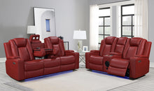 Load image into Gallery viewer, Dearborn Red Sofa &amp; Loveseat