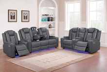 Load image into Gallery viewer, Dearborn Gray Sofa &amp; Loveseat &amp; Chair