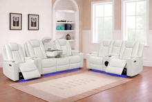 Load image into Gallery viewer, Dearborn White Sofa &amp; Loveseat &amp; Chair