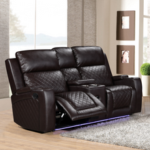 Load image into Gallery viewer, Detroit Brown Sofa &amp; Loveseat &amp; Chair