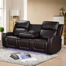 Load image into Gallery viewer, Detroit Brown Sofa &amp; Loveseat
