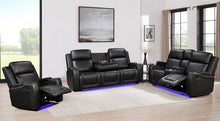 Load image into Gallery viewer, Detroit Black Sofa &amp; Loveseat &amp; Chair