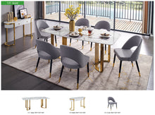 Load image into Gallery viewer, ESF 131 Gold Marble Dining Table