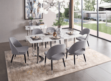 Load image into Gallery viewer, ESF 131 Silver Marble Dining