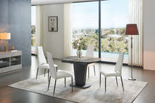 Load image into Gallery viewer, ESF 2417 Marble Table Grey with 3405 Chairs Cream