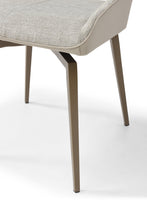 Load image into Gallery viewer, ESF 9087 Champagne-Bronze Table with 1239 swivel Beige Champagne chairs