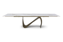 Load image into Gallery viewer, ESF 9087 Champagne-Bronze Table with 1239 swivel Beige Champagne chairs