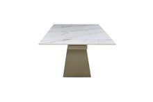 Load image into Gallery viewer, ESF 9087 Champagne-Bronze Table with 1239 swivel Beige Champagne chairs