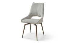 Load image into Gallery viewer, ESF 9087 Champagne-Bronze Table with 1239 swivel Beige Champagne chairs