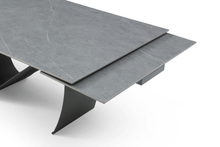 Load image into Gallery viewer, ESF 9087 Table Dark grey with 1254 chairs and Vulcano Buffet/mirror