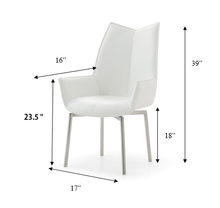 Load image into Gallery viewer, ESF 9087 Table White with 1218 swivel white chair
