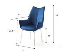 Load image into Gallery viewer, ESF 9188 Table with 1218 swivel blue chairs