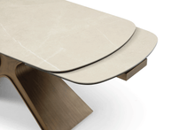 Load image into Gallery viewer, ESF 9368 Table Taupe with 1239 swivel beige chairs