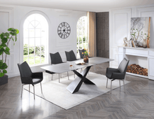 Load image into Gallery viewer, ESF 9422 Table with 1218 swivel Dark grey chairs