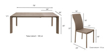 Load image into Gallery viewer, ESF Aurora Taupe Dining set