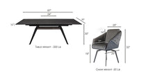 Load image into Gallery viewer, ESF Aurora Onyx Dining set