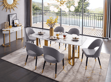 Load image into Gallery viewer, ESF 131 Gold Marble Dining