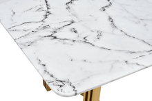 Load image into Gallery viewer, ESF 131 Gold Marble Dining