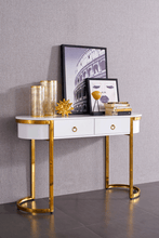 Load image into Gallery viewer, ESF 131 Gold Marble Dining