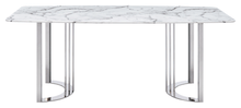 Load image into Gallery viewer, ESF 131 Silver Marble Dining Table